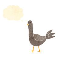 retro cartoon pigeon N2