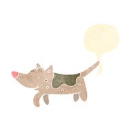 retro cartoon farting dog