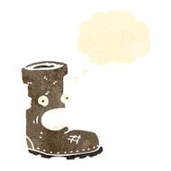 old boot retro cartoon N2