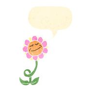 retro cartoon flower N6