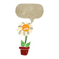 retro cartoon daisy flower N2