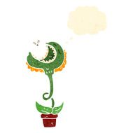 venus fly trap retro cartoon N2