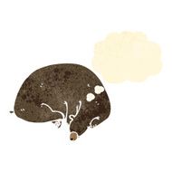 retro cartoon sleeping bear