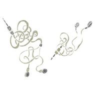 retro cartoon earphones