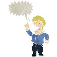 retro cartoon shouting man N2