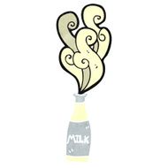 retro cartoon milk bottle N2