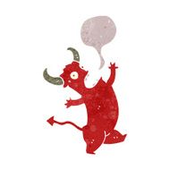 retro cartoon little devil N5