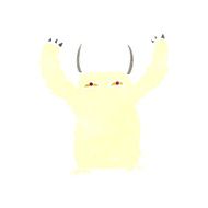 cartoon yeti monster N3