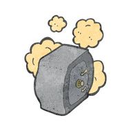 retro cartoon safe