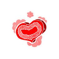 retro cartoon love heart symbol N2