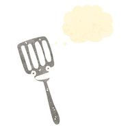retro cartoon spatula