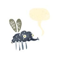 retro cartoon fly