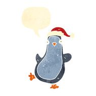 retro cartoon little penguin N2