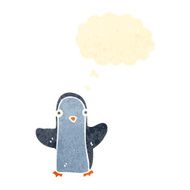 retro cartoon little penguin N3