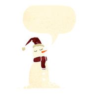 retro cartoon snowman N13