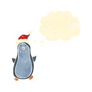 retro cartoon little penguin N6