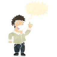 retro cartoon shouting man N3