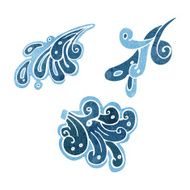 cartoon water splash design element N3