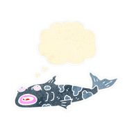retro cartoon fish