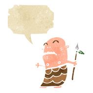 retro cartoon tribal man N4