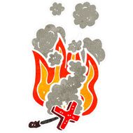 retro cartoon red hot brand N4