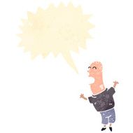 retro cartoon shouting man N4