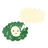 retro cartoon skull cloud N2