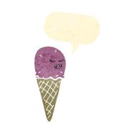 retro cartoon ice cream cone N2