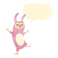 retro cartoon rabbit costume N2