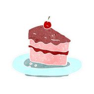 retro cartoon cake