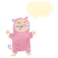 retro cartoon pig costume