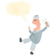 retro cartoon drunk sailor