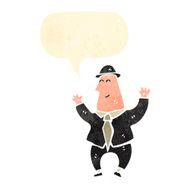 cartoon happy banker