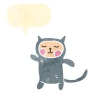 retro cartoon cat costume N5