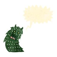 retro cartoon roaring monster N2