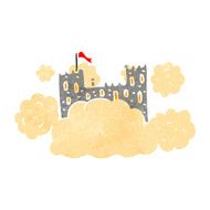 retro cartoon castle on cloud N4