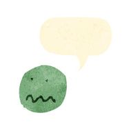 child&#039;s drawing of a nervous face