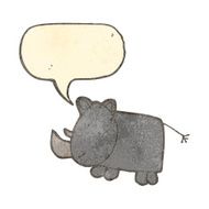 child&#039;s drawing of a rhinoceros N2