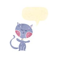 retro cartoon talking cat N2