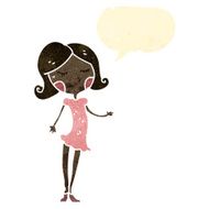 retro cartoon pretty girl N3