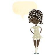 retro cartoon pretty girl N4