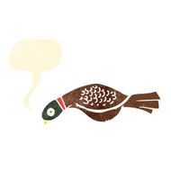 retro cartoon pheasant N2