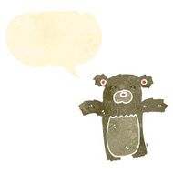 retro cartoon cute teddy bear N2