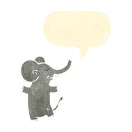 retro cartoon elephant N2