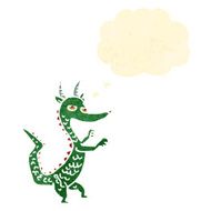 retro cartoon dragon N3