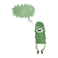 retro cartoon shouting monster N2