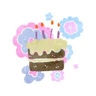 retro cartoon birthday cake N3