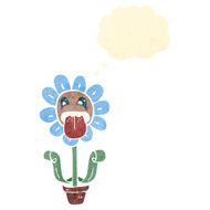 retro cartoon flower N16