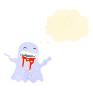 spooky retro cartoon ghost