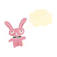 retro cartoon pink rabbit N7